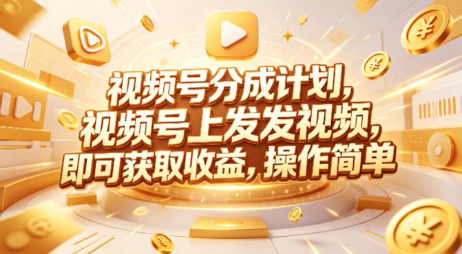 视频号分成计划，599元众筹的Red团队课程，视频号上发发视频，即可获取收益，操作简单-一起网赚吧