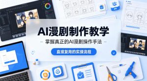 AI漫剧制作教学，带你掌握真正的AI漫剧操作手法，直接复用的实操流程-一起网赚吧