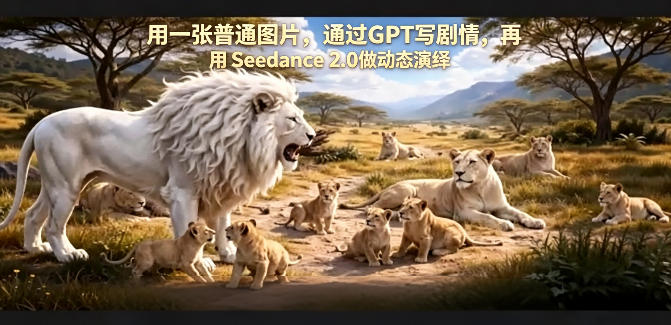 用一张普通图片，通过GPT写剧情，再用Seedance 2.0做动态演绎，居然能生成迪士尼风格搞笑动画-一起网赚吧
