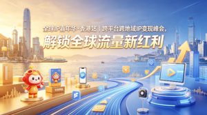 全球IP嘉年华·香港站｜跨平台跨地域IP变现峰会，解锁全球流量新红利-一起网赚吧