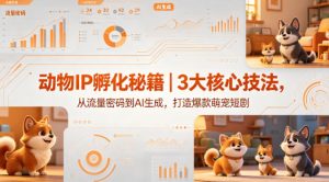 动物IP孵化秘籍｜3大核心技法，从流量密码到AI生成，打造爆款萌宠短剧-一起网赚吧