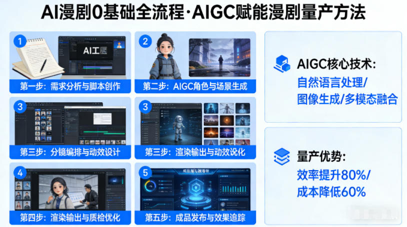 AI漫剧0基础全流程，快速掌握AIGC赋能的漫剧量产方法-一起网赚吧