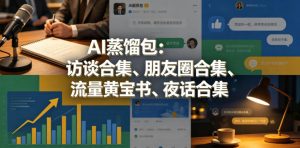 AI蒸馏包：访谈合集、朋友圈合集、流量黄宝书、夜话合集【文档】-一起网赚吧
