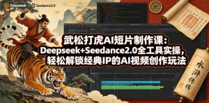 武松打虎AI短片制作课：Deepseek+Seedance2.0全工具实操，轻松解锁经典IP的AI视频创作玩法-一起网赚吧