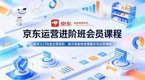 京东运营进阶班会员课程，新手入门与老运营进阶，助力商家快速掌握京东运营精髓-一起网赚吧
