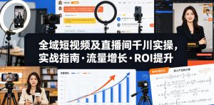 全域短视频及直播间千川实操，实战指南·流量增长·ROI提升-一起网赚吧