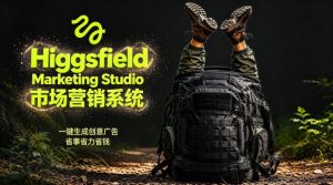 告别高成本广告！Higgsfield Marketing Studio市场营销系统详解｜一键生成创意广告，省去1W成本-一起网赚吧