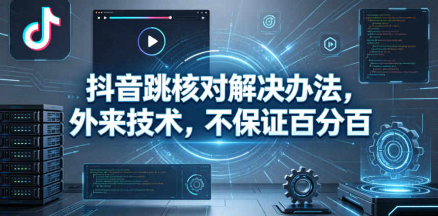 抖音跳核对解决办法，外来技术，不保证百分百-一起网赚吧