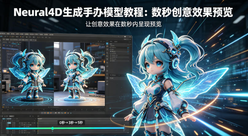 Neural4D生成手办模型教程，让创意效果在数秒内呈现预览-一起网赚吧
