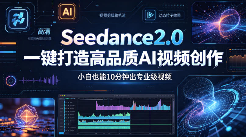 Seedance2.0一键打造高品质AI视频创作，小白也能10分钟出专业级视频-一起网赚吧
