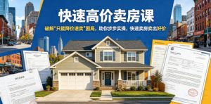 快速高价卖房课，破解“只能降价速卖”困局，助你步步实操，快速卖房卖出好价（更新2026）-一起网赚吧