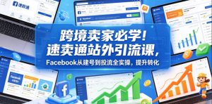 跨境卖家必学！速卖通站外引流课，Facebook从建号到投流全实操，提升转化-一起网赚吧