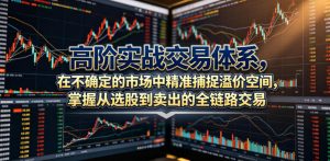 高阶实战交易体系,在不确定的市场中精准捕捉溢价空间,掌握从选股到卖出的全链路交易心法(更新6月)-一起网赚吧