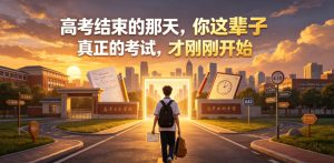 付费文章：高考结束的那天，你这辈子真正的考试，才刚刚开始-一起网赚吧
