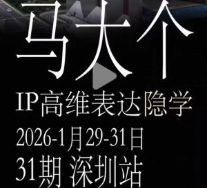 马大个《IP高维表达》全套12800线下大课笔记，手把手教你打造个人IP-一起网赚吧