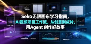 Seko无限画布学习指南，AI视频项目工作流，从创意到成片，用Agent 创作好故事-一起网赚吧
