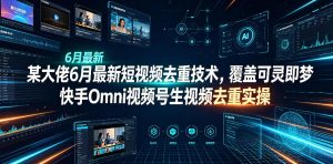 某大佬6月最新短视频去重技术，覆盖可灵即梦快手Omni视频号生视频去重实操-一起网赚吧