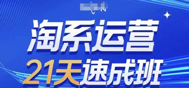 淘系运营21天速成班，0基础轻松搞定淘系运营，不做假把式，快速复制落地(更新26年6月)-一起网赚吧
