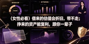 付费文章：（女性必看）借来的估值会折旧，带不走；挣来的资产能复利，跟你一辈子-一起网赚吧