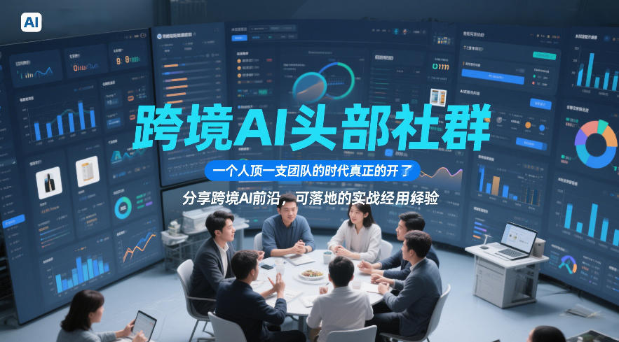 跨境AI头部社群，一个人顶一支团队的时代真正的开始了，分享跨境AI前沿，可落地的实战经验（更新6月29日）-一起网赚吧
