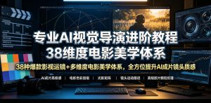 专业AI视觉导演进阶教程，38种爆款影视运镜+多维度电影美学体系，全方位提升AI成片高级感与镜头质感-一起网赚吧