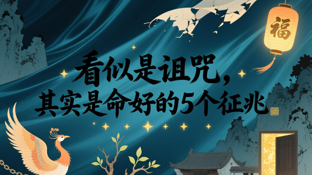 付费文章：看似是诅咒，其实是命好的5个征兆-一起网赚吧
