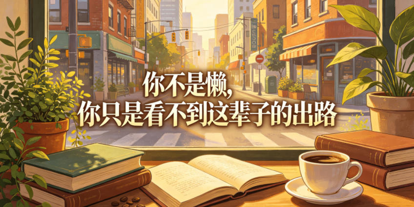 付费文章：你不是懒，你只是看不到这辈子的出路-一起网赚吧