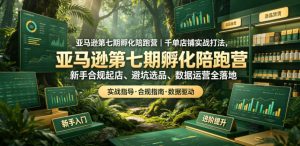亚马逊第七期孵化陪跑营｜千单店铺实战打法，新手合规起店、避坑选品、数据运营全落地-一起网赚吧