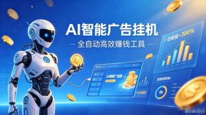 AI智能广告挂G，在家自动賺收益，全程无需人工操作、不用直播、不用拉人【揭秘】-一起网赚吧