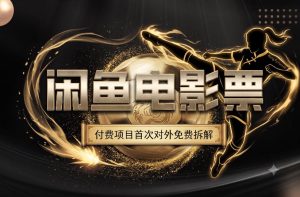 一部功夫女足,再次颠覆了我对闲鱼电影票的认知,旺季一月打底1W+-一起网赚吧