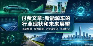 付费文章:新能原车的行业现状和未来展望-一起网赚吧