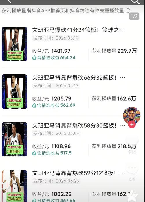 抖音8W粉丝博主的篮球人物深度解析解说教学，零门槛玩转伙伴计划与精选独家，单日稳定收益1k+-一起网赚吧