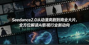 Seedance2.0从动漫爽剧到商业大片，全方位解读AI影视行业新动向-一起网赚吧
