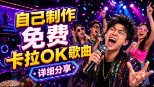零基础AI制作免费卡拉OK视频教程,从歌曲生成、音轨分离到字幕制作、视频导出,手把手教学-一起网赚吧