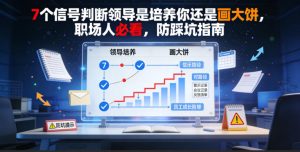 付费文章:7个信号判断领导是培养你还是画大饼,职场人必看,防踩坑指南-一起网赚吧