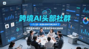跨境AI头部社群，一个人顶一支团队的时代真正的开始了，分享跨境AI前沿，可落地的实战经验（更新6月29日）-一起网赚吧