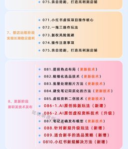小红书虚拟项目特训班9.0,AI原创PPT技术全跑通,单品单店月纯利润几个W-一起网赚吧