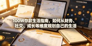 付费文章:100W存款生活指南,如何从财务、社交、成长等维度规划自己的生活-一起网赚吧